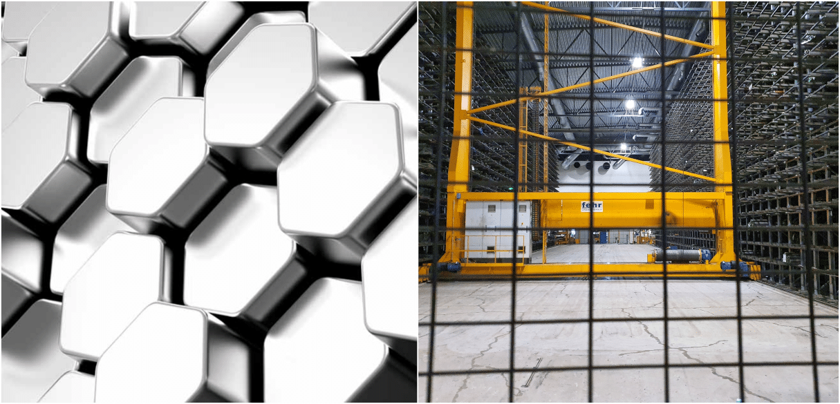 lighting of a steel production facility