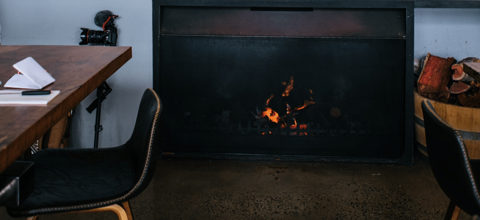 Modern and warm living room