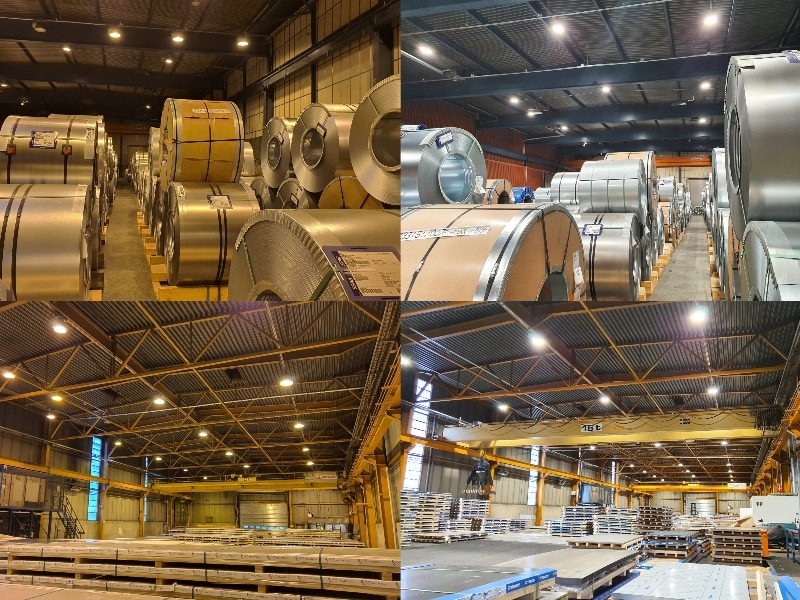 lighting of a steel production facility