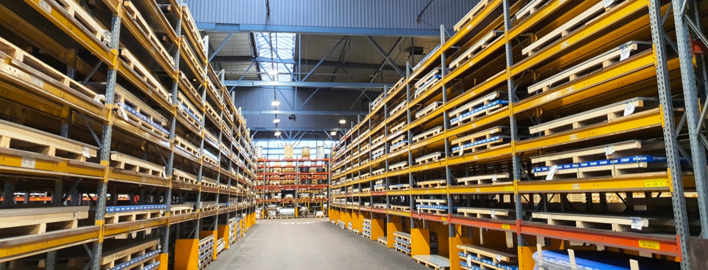 modern lighting in the warehouse